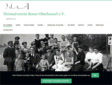 Tablet Screenshot of heimatverein-oberkassel.de